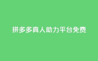 拼多多真人助力平台免费,低价vip会员货源网站 - 卡盟dy业务 - 抖音有效粉