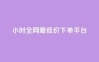 24小时全网最低价下单平台,ks全网最低价 - 自助下单dy超低价 - KS彩虹商城