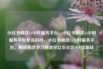 小红书阅读24小时服务平台，小红书阅读24小时服务平台是真的吗，小红书阅读24小时服务平台，解锁高效学习新途径亿乐社区SUP货源站