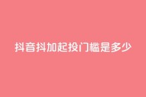 抖音抖加起投门槛是多少？