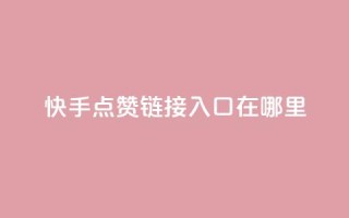 快手点赞链接入口在哪里,快手24小时购买平台 - 抖赞平台是真实的吗 - 老八秒赞网
