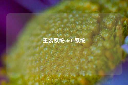 重装系统win10系统  第1张