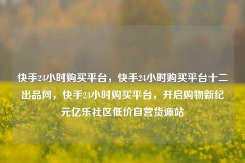 快手24小时购买平台，快手24小时购买平台十二出品网	，快手24小时购买平台，开启购物新纪元亿乐社区低价自营货源站  第1张